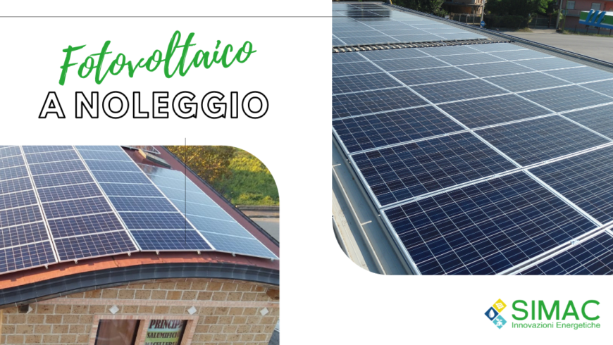 Fotovoltaico a noleggio